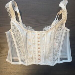 Victoria's Secret Cream Lace Bustier
